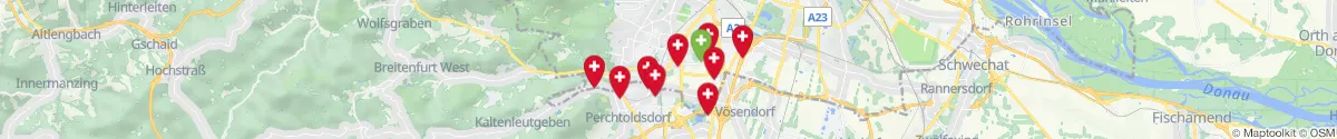 Map view for Pharmacy emergency services nearby 1230 - Liesing (Wien)